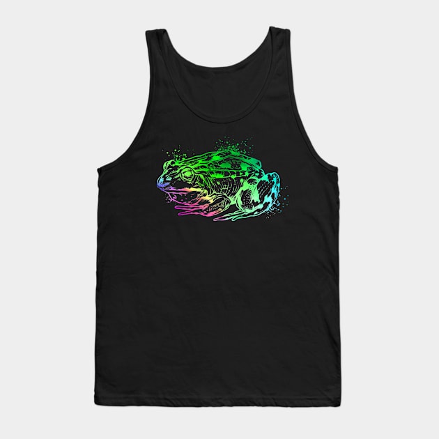 Farbefrohe Zeichnung eines Frosch Tank Top by Modern Medieval Design